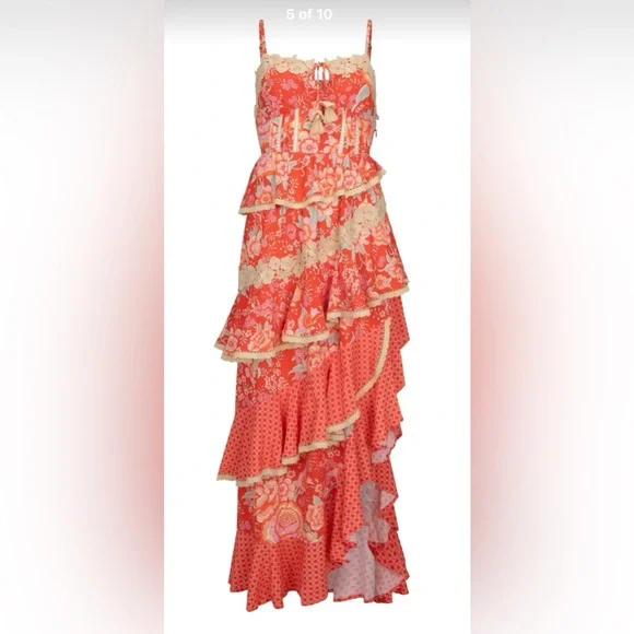 ⭐️HOLD SABRINA ONLY⭐️ Spell x FP Full Bloom Ruffle Dress - Picture 2 of 7